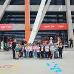 Dzieci przy stadionie