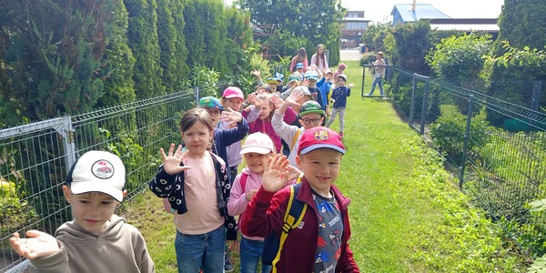 w drodze na działke.